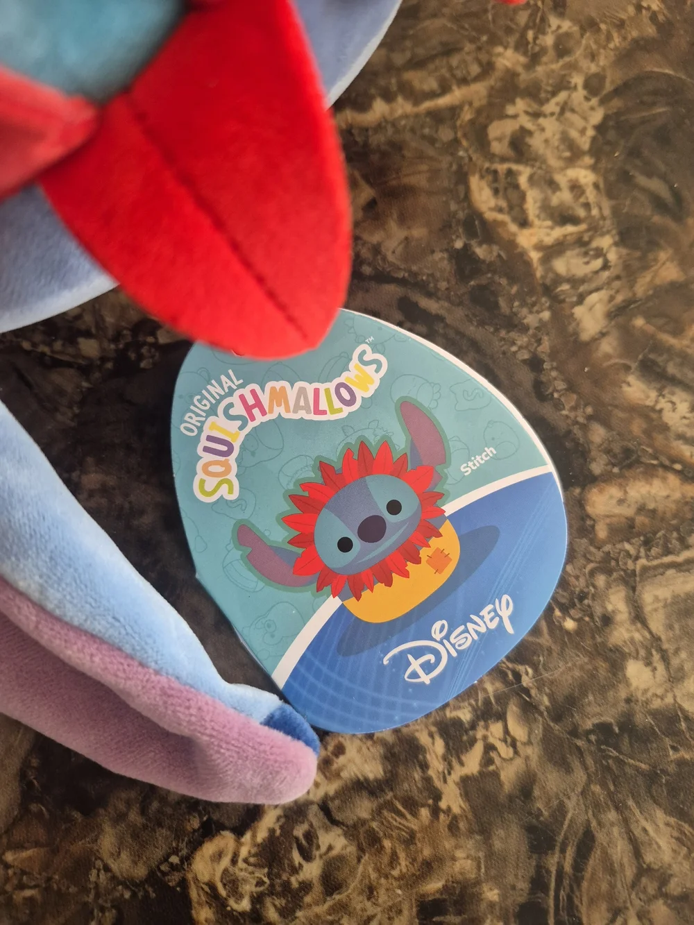 Plush Stitch Hawaiian Lei Kids Plush Toy - Blue/Red